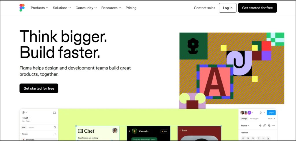 Figma homepage preview