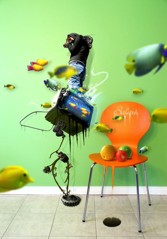 chair fruits photograpger tv fish chair fruits photograpger tv fish