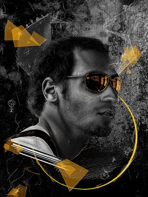 dark-poster-with-guy-with-glasses-and-yellow-shapes