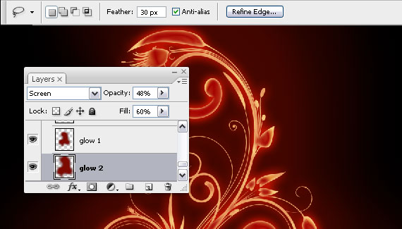 How to create a burning flower 12