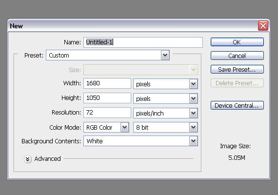 1 glamour scene in Photoshop