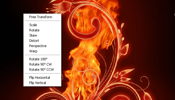 How to create a burning flower 14