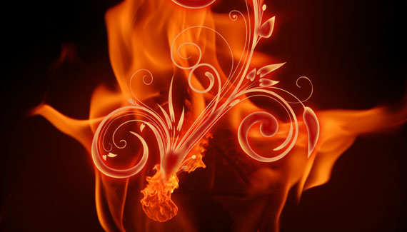 How to create a burning flower 16