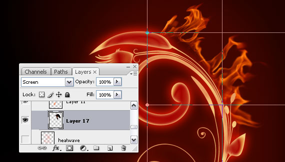 How to create a burning flower 19