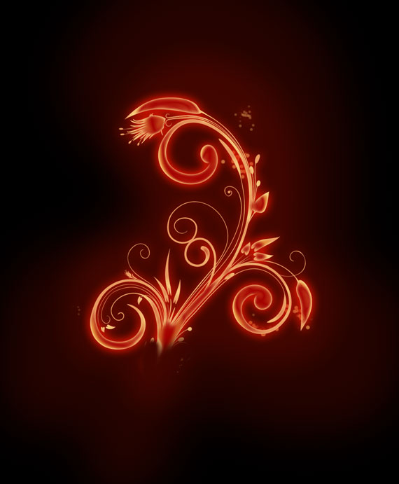 How to create a burning flower 29