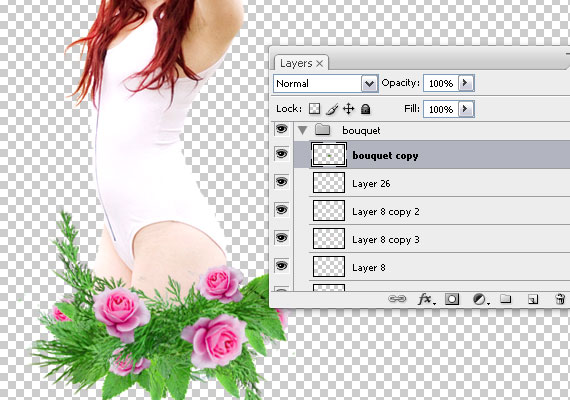 28 glamour scene in Photoshop