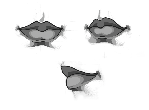789 How to do Vector Drawing - Lip Vector Drawing Basics - 10