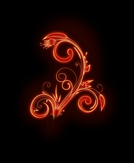 How to create a burning flower 10