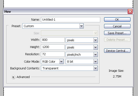 create a dynamic nature poster step 1