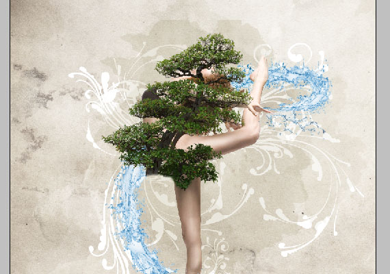 create a dynamic nature poster step 34