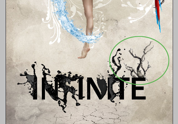 create a dynamic nature poster step 51.1