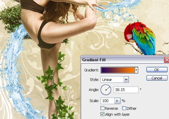 create a dynamic nature poster step 58