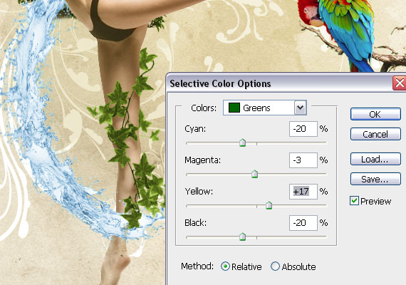 create a dynamic nature poster step 58