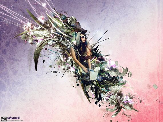 photo manipulation of woman