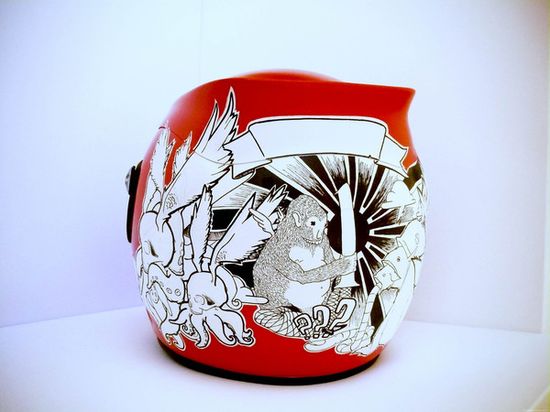 Helmet-design--hand-painted