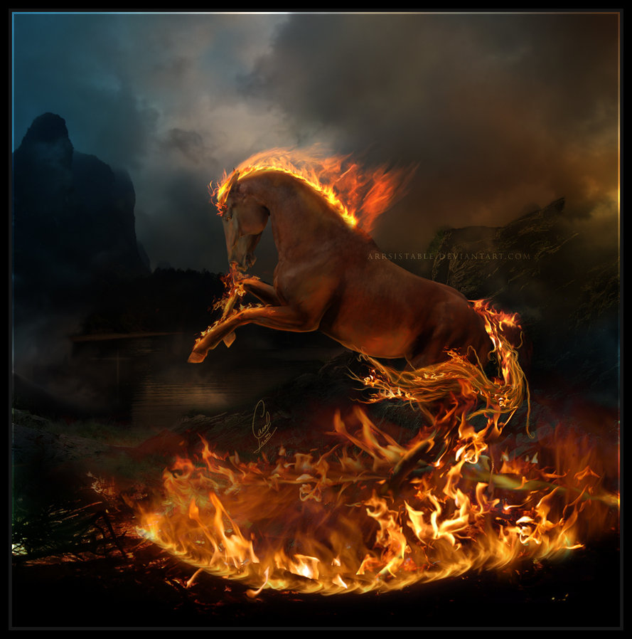 Nature Elements Photo Manipulations – Fire