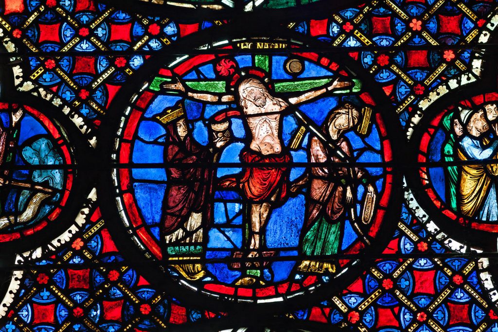 Stained glass from St. Etienne church in Bourges