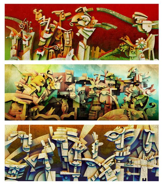 755811250259294 cubism in graphic design