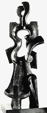 Archipenko_Woman_Walking_1912 Cubism in sculpture