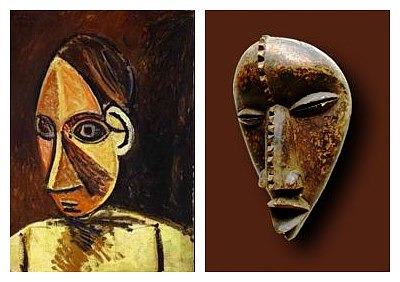 head_of_a_woman influence of cubism on african art forms