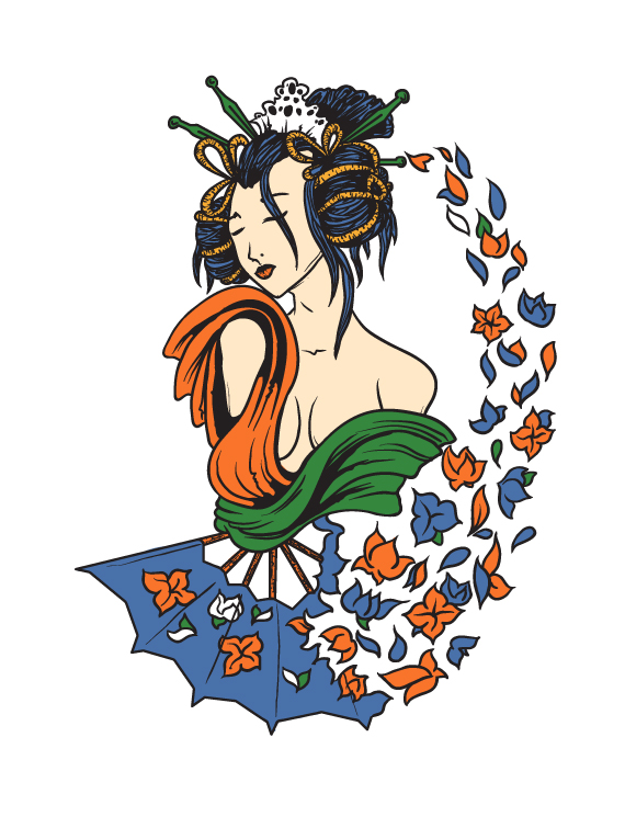How to Draw a Vector Geisha in Illustrator – Speed Drawing
