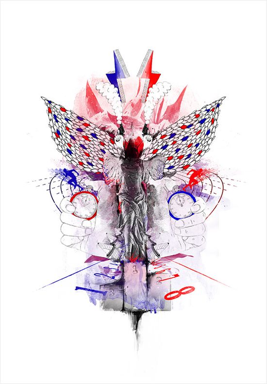 nike_tee mixed media