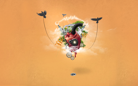 How to create a Modern Heart Concept in Photoshop