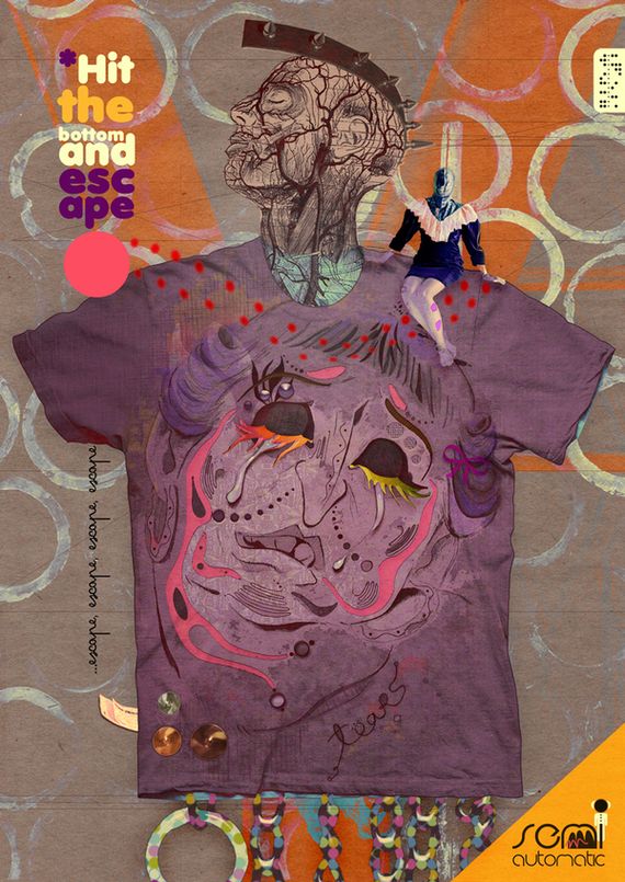 semi automatic t-shirt design illustration semi automatic t-shirt design illustration