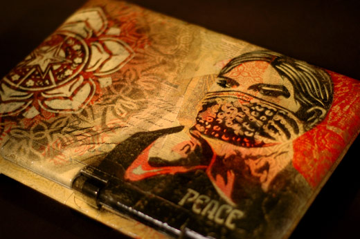 shepard fairey stencil and flower laptop skin shepard fairey stencil and flower laptop skin