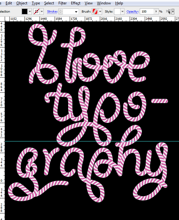 Create Candy Cane Typography with Photoshop Step 25