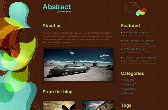 Abstract Wordpress Theme