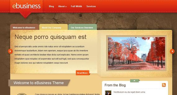 eBusiness Wordpress Theme