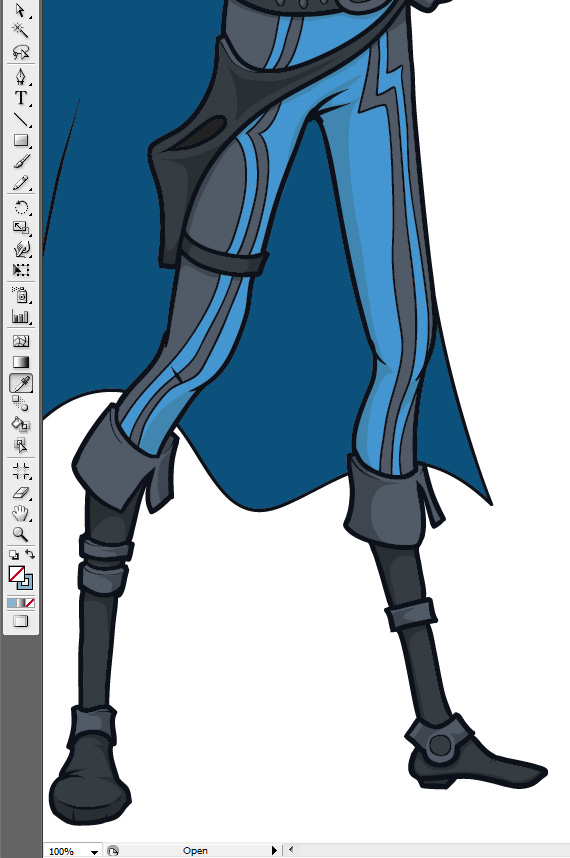 process of drawing in illustrator