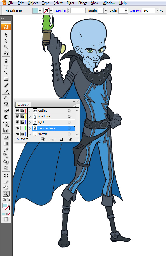 how to draw a super villain -17