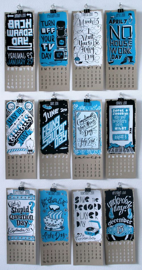 Calendar design for the year 2011 23