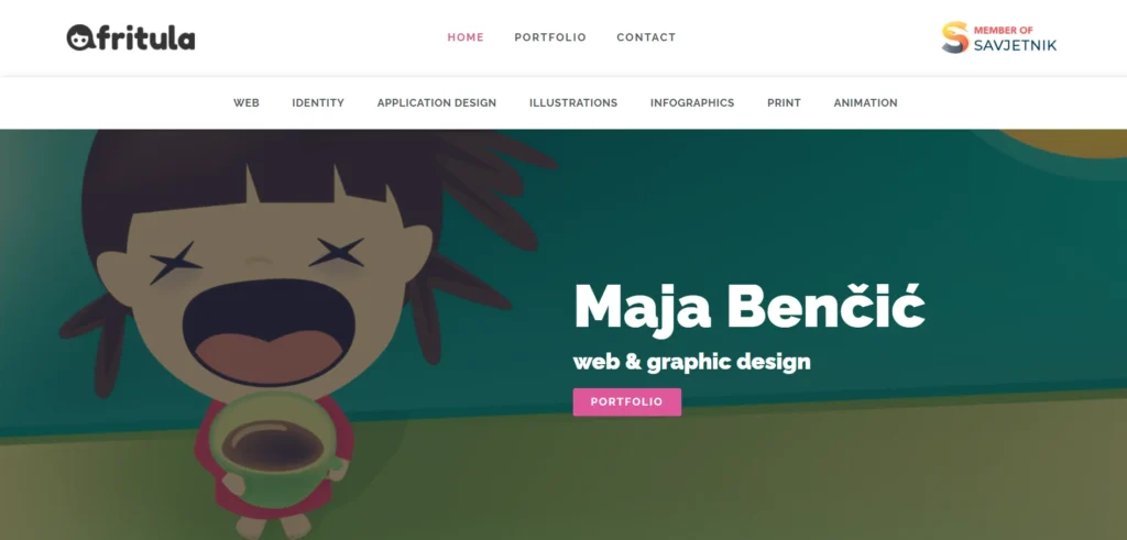 Fritula-Cartoonish-Website-Design Fritula animated website designs