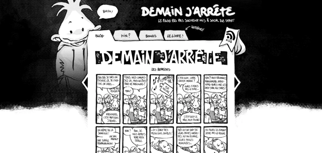 Demain-Jarrete-Cartoonish-Website-Design Demain Jarrete website home page