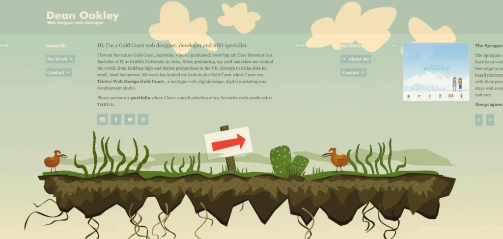 Dean-Oakley-Cartoonish-Website-Design homepage