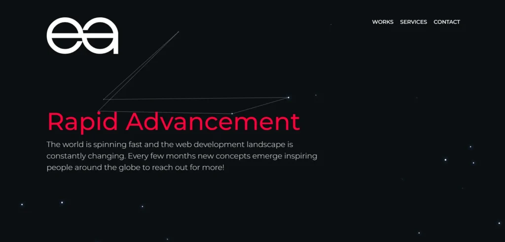 Eanka Website homepage