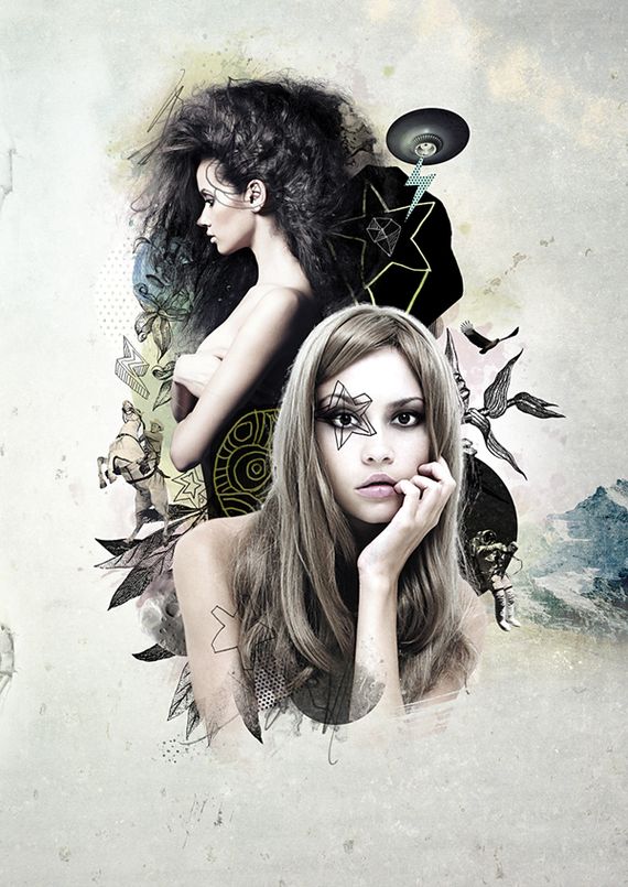 mixed style collage photoshop tutorial