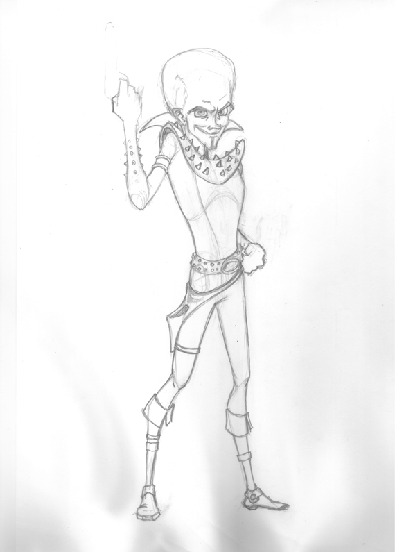 how to draw megamind