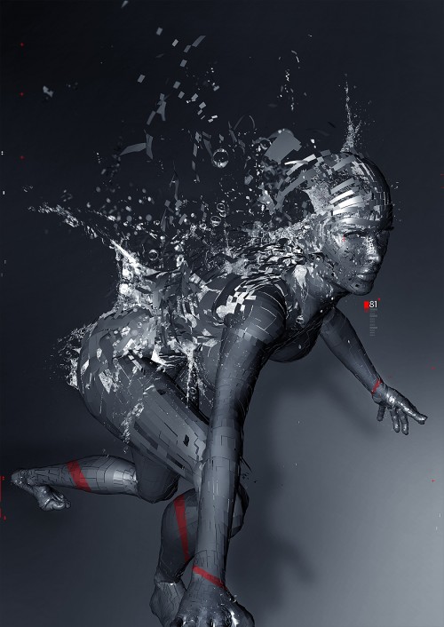 3d liquid explosion artwork photoshop tutorial