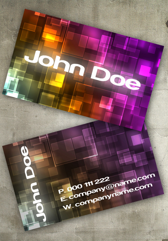 Bokeh Business Card Design