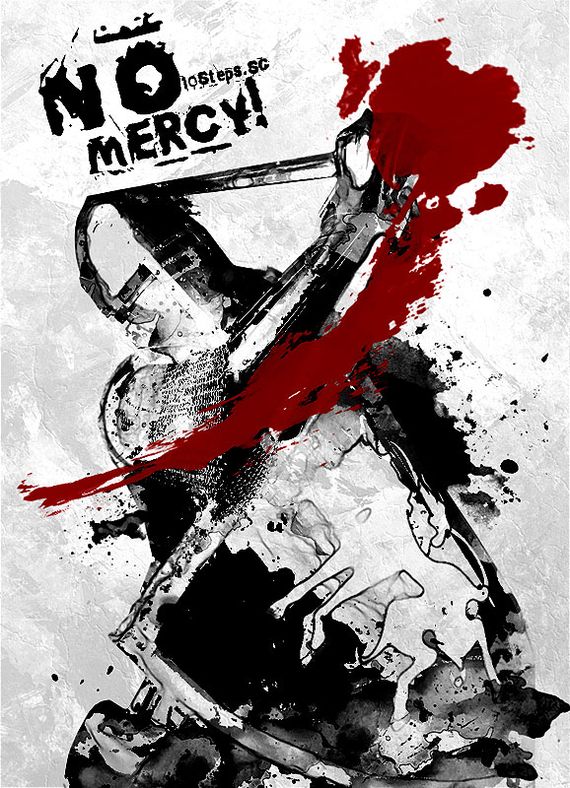 ink splattering knight photoshop tutorial