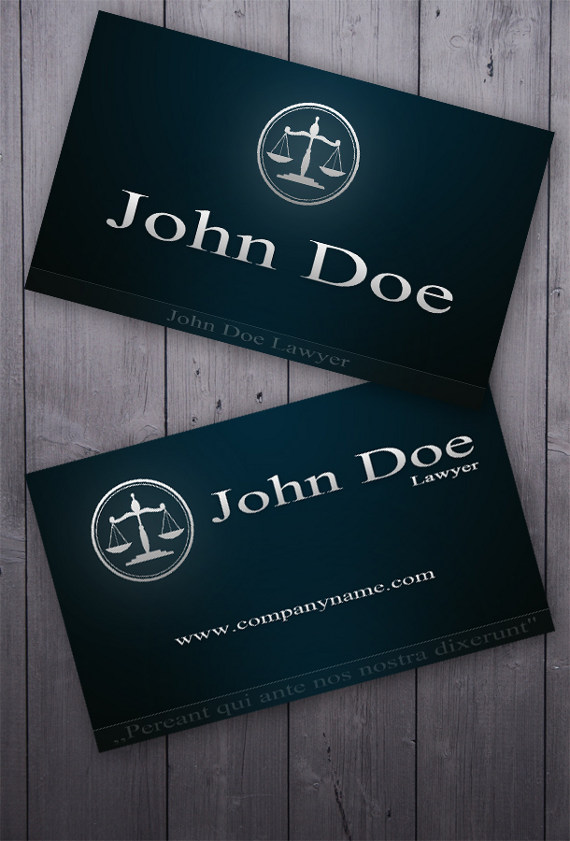Business Card for Lawyers and Attorneys