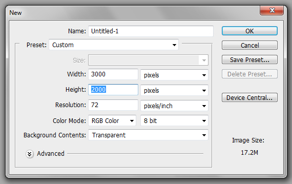 Wallpaper Design in Photoshop step 1
