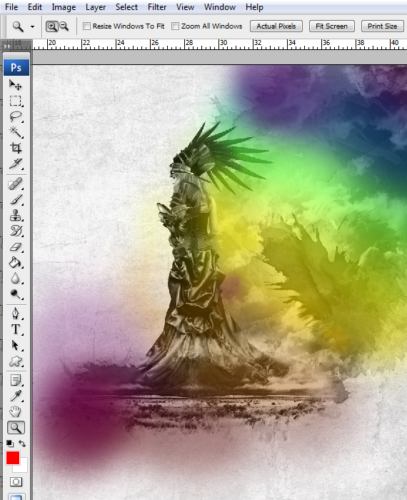 Wallpaper Design in Photoshop step 34