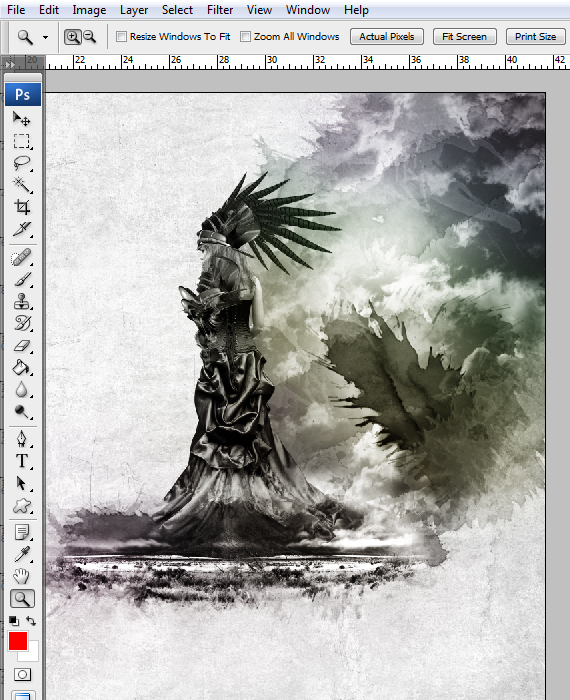 Wallpaper Design in Photoshop step 35