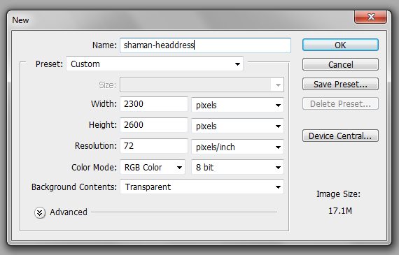 How to Create a Conceptual Headdress in Photoshop Step 1