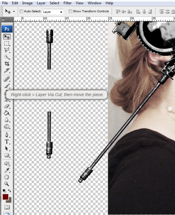 How to Create a Conceptual Headdress in Photoshop Step 11-3